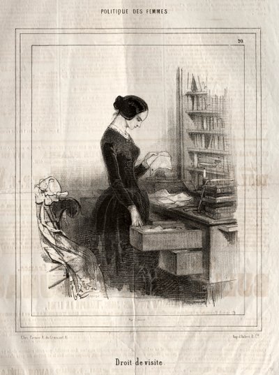 سياسة المرأة: حق الوصول ، 1843. بواسطة بول جافارني
