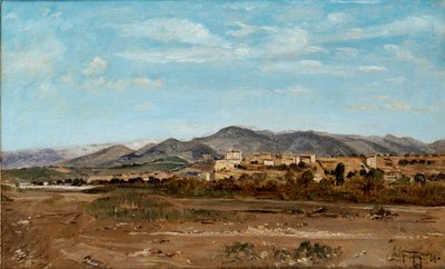 قرية لوريس ، في فوكلوز على ضفاف نهر دورانس ، 1868 بواسطة بول جيجو
