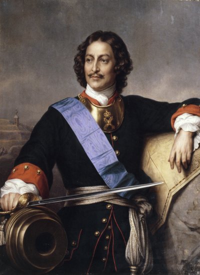 صورة للإمبراطور بطرس الأول 1672-1725 بواسطة بول ديلاروش
