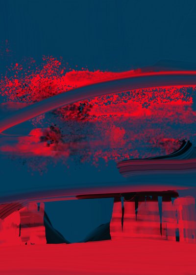 غوريالا، 2023 (فن رقمي) بواسطة بول كمبتون