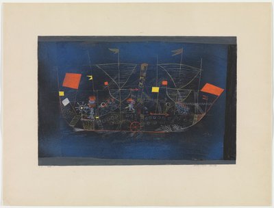 سفينة المغامرة ، 1927. بواسطة بول كلي