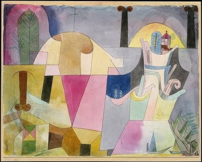 منظر طبيعي مع أعمدة سوداء. 1919 بواسطة بول كلي