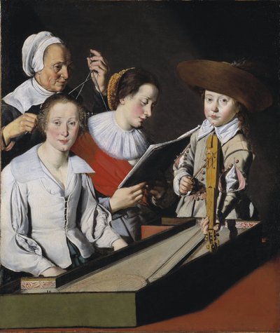 Une fete musicale - حفلة موسيقية ، من تأليف لا تارت ، بول (؟ -1636). زيت على قماش. الأبعاد: 116x98،8 سم. المتحف الوطني ستوكهولم بواسطة بول لا تارت