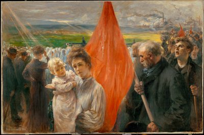 الإضراب في سانت أوين (لوحة على قماش) بواسطة بول لويس ديلانس