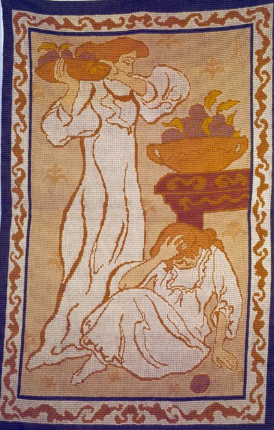 Women in White Tapestry by Paul Ranson (1864-1909) 20th century Paris, municipal museum of modern art بواسطة بول إيلي رانسون