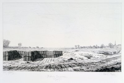 البطارية البروسية ، حصار باريس ، 1870-1871 بواسطة بول رو