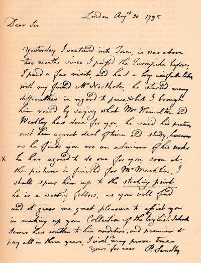 رسالة من بول ساندبي ، 1795 1904 بواسطة بول ساندبي