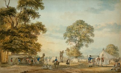 مخيم في هايد بارك خلال أعمال الشغب في جوردون ، 1780 بواسطة بول ساندبي