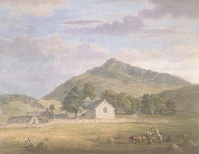 PD.2-1967 Haymaking في Dolwyddelan أسفل Moel Siabod ، شمال ويلز ، c.1776-86 (مرحاض وجواش فوق قلم رصاص على ورق) بواسطة بول ساندبي