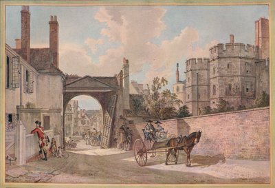 بوابة الملكة اليزابيث ، قلعة وندسور ، c1780 بواسطة بول ساندبي