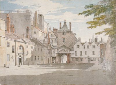 سكوتلاند يارد مع جزء من الولائم ، وايتهول ، وستمنستر ، لندن ، c1776 بواسطة بول ساندبي