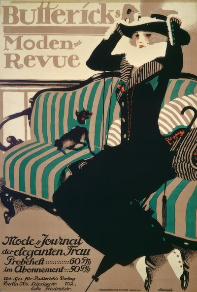 Buttericks Moden-Revue - ملصق 1912 بقلم P.Scheurich بواسطة بول شوريش