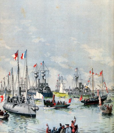 الأسطول الفرنسي في ميناء بورتسموث ، 1891 بواسطة بول سيناو