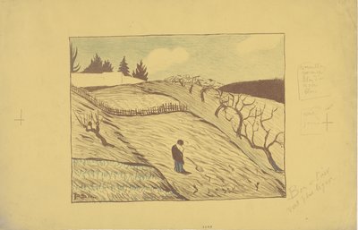 La Fin du jour (نهاية اليوم) 1893 (لون ليثو) بواسطة بول سيروسييه