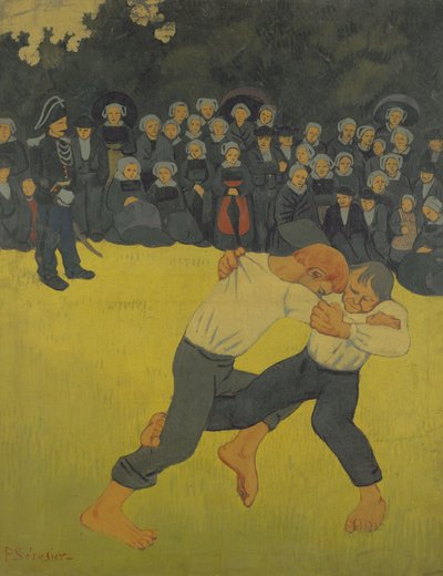 المصارعة البريتونية ، حوالي 1893 (زيت على قماش) بواسطة بول سيروسييه