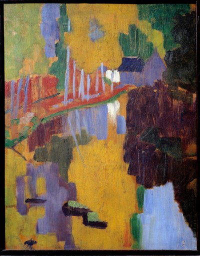 التعويذة ، حب الخشب. انعكاس الخشب في الماء. لوحة بول سيروزيه (1863-1927) بواسطة بول سيروسييه