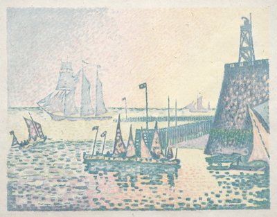مساء ، رصيف جيتي في فليسينجين ، 1898. بواسطة بول سينياك