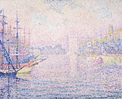 ميناء مرسيليا ، ضباب الصباح ، 1906 بواسطة بول سينياك