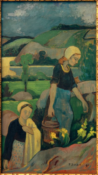 صغار الغسالات الصاعدة من النهر بواسطة بول سيروسييه