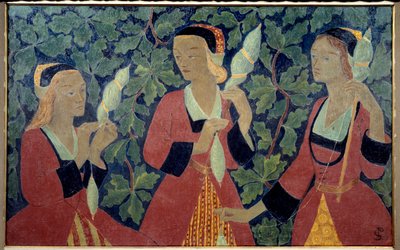 لوحة الغزالون الثلاثة بواسطة Paul Serusier (1863-1927) 1918 متحف بريست للفنون الجميلة بواسطة بول سيروسييه