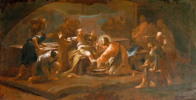 غسل القدمين بواسطة بول تروجر (1698-1762) بواسطة بول تروجر