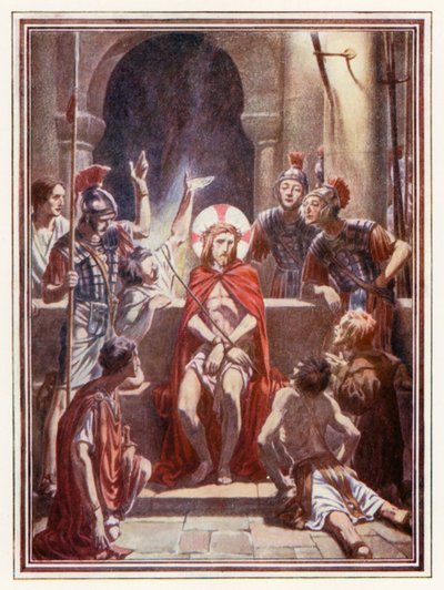 تاج الأشواك (طباعة حجرية ملونة) بواسطة بول فنسنت وودروف