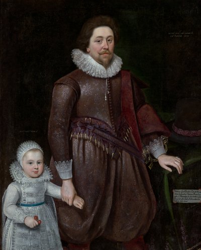 وليام ، اللورد كافنديش ، لاحقًا إيرل ديفونشاير الثاني (1591-1628) ، وابنه بواسطة بول فان سومر