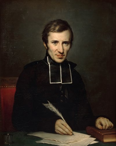 Hugues-Felicite Robert de Lamennais 1782-1854 بواسطة بولين غيران