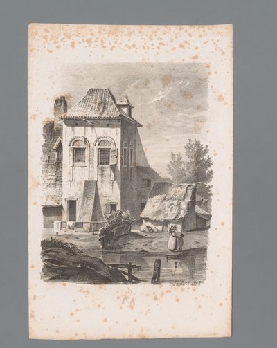 منظر لمنزل على الماء مبادئ المناظر الطبيعية (عنوان السلسلة) Principes de paysages (عنوان السلسلة) بواسطة باولوس لوترز