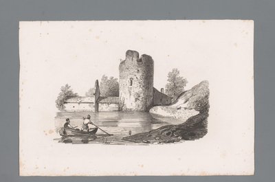 شخصيتان في قارب بالقرب من الخراب مبادئ المناظر الطبيعية (عنوان السلسلة) Principes de paysages (عنوان السلسلة) بواسطة باولوس لوترز