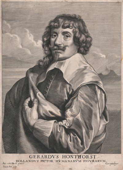 جيراردوس هونثورست ، رسام هولندي لشخصيات بشرية بواسطة Paulus Pontius