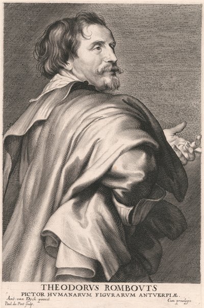 ثيودور رومبوتس ، رسام الشخصيات البشرية في أنتويرب بواسطة Paulus Pontius