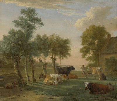 أبقار في مرج بالقرب من مزرعة ، 1653 بواسطة Paulus Potter