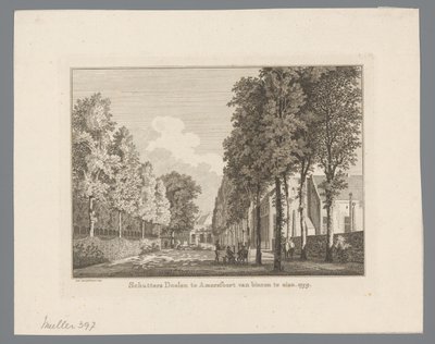 منظر لـ Doelen في Amersfoort Schutters Doelen في أمرسفورت من الداخل. 1759 (العنوان على الكائن) بواسطة بول فان ليندر