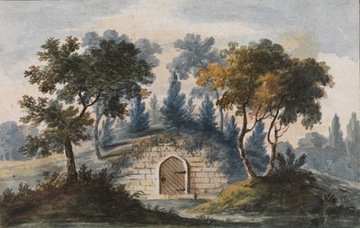 قبر الجنرال واشنطن في نسخة ماونت فيرنون بعد النقش في بورت فوليو ... ، 1811 - 1813. بواسطة بافل بتروفيتش سفينين