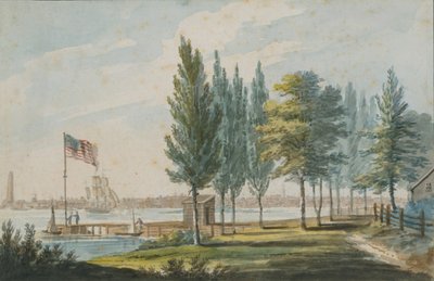 فيلادلفيا عبر نهر ديلاوير ، 1811-كاليفورنيا. 1813. بواسطة بافل بتروفيتش سفينين