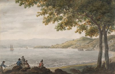 صيادو شاد على شاطئ نهر هدسون ، 1811-كاليفورنيا. 1813. بواسطة بافل بتروفيتش سفينين