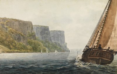 عبوة موهوك ألباني تعبر الحواجز ، 1811-كاليفورنيا. 1813. بواسطة بافل بتروفيتش سفينين