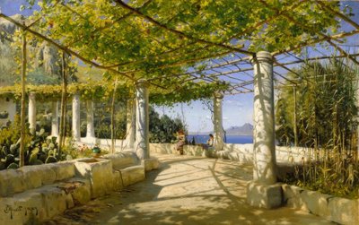 العريشة في كابري بهدف Vesuvius بواسطة Peder Monsted