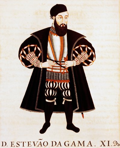 Estevao Da Gama (ca 1505-1576), miniature from Brieve Tratado or Epilogo dos Vizos-Reys de India بواسطة بيدرو باريتو دي ريسيندي