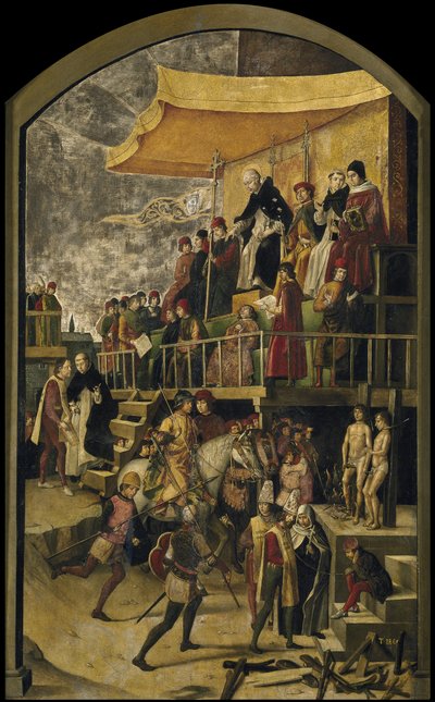 يرأس القديس دومينيك أوتو دا في ، ج. 1495 بواسطة بيدرو بيروجويت