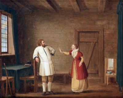 Le roi Gustave I Vasa (1496-1560) a Ornas - King Gustav Vasa in Ornaes par Hillestroem، Pehr (1732-1816). زيت على قماش ، مقاس 42x52 ، مجموعة خاصة بواسطة بير هيلستروم