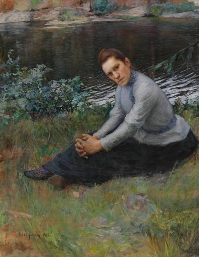 الجلوس على الشاطئ بواسطة بيكا الهالونات