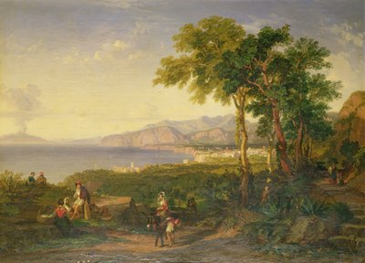 خليج ساليرنو ، 1820-30 (زيت على قماش) بواسطة بنري ويليامز