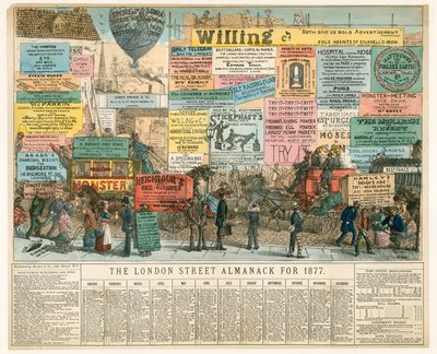 تقويم لندن لعام 1877 بواسطة بيرسي كروكشانك