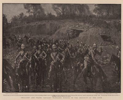 الشفق والسلام الخيول سقي الخيول في أمن الغسق بواسطة Percy F.S. Spence