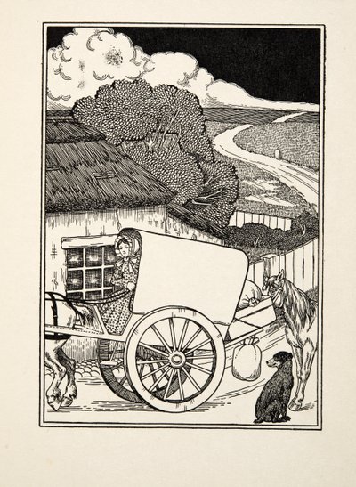 كلب حاملات ، من مئات الحكايات من الحيوانات ، حانة. 1924 بواسطة بيرسي جيه. بيلينجشيرست