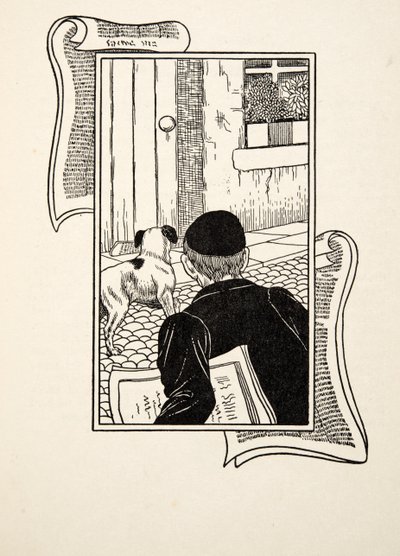 صحفي غير عادي ، من مائة حكاية من الحيوانات ، حانة. 1924 بواسطة بيرسي جيه. بيلينجشيرست