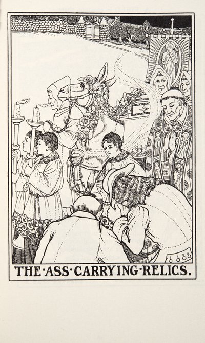 آثار حمل الحمار ، من Fontaine Fables ، حانة. 1905 (نقش) بواسطة بيرسي جيه. بيلينجشيرست