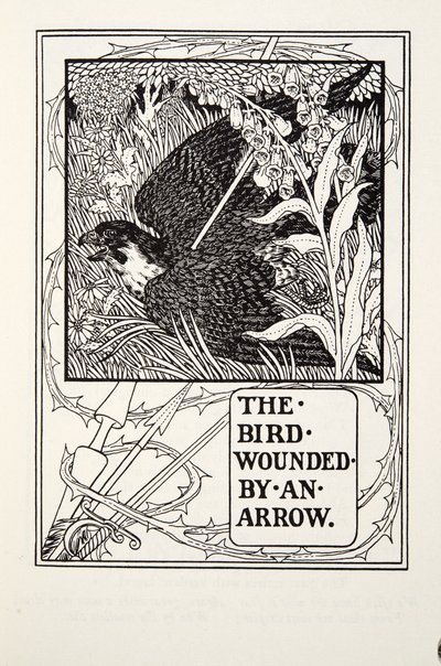 الطير مصاب بسهم ، من Fontaine Fables ، حانة. 1905 بواسطة Percy J. Billingshurst